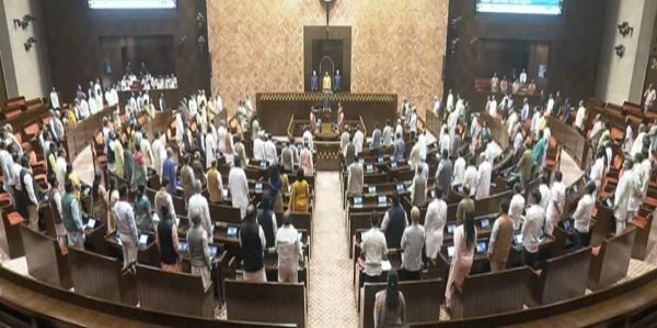 راجیہ سبھا میں قدرتی آفات پر اظہار تعزیت، نیٹ پر بحث پر حکمراں اور اپوزیشن جماعتوں کے درمیان تعطل برقرار