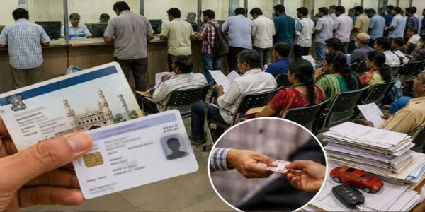 حیدرآباد میں آرسی اور ڈرائیونگ لائسنس اسمارٹ کارڈز کی فراہمی میں تاخیر