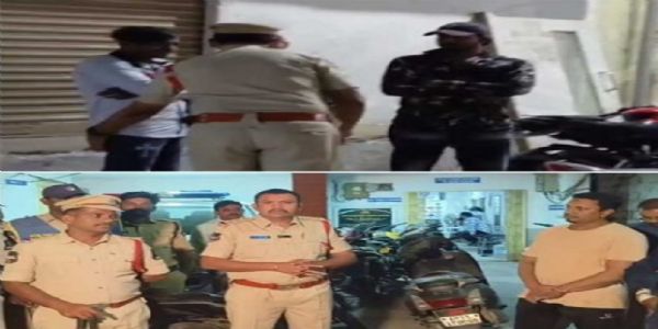 حیدرآباد میں رات کے وقت پولیس کی سخت چیکنگ