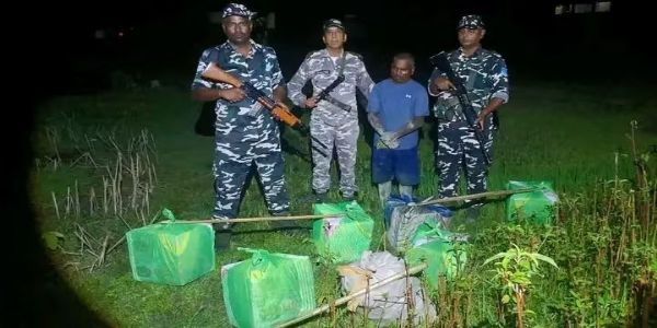 ۔ 123 لیٹر نیپالی شراب کے ساتھ اسمگلر گرفتار