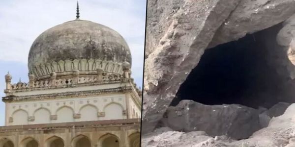 گولکنڈہ کے قدیم قطب شاہی قبرستان میں غیر قانونی کھدائی کے دوران سرنگ دریافت ہوئی