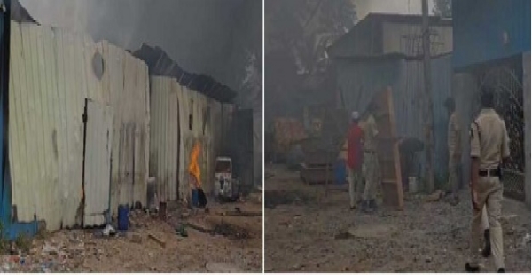 گڈی ملکاپور میں فرنیچر کے گودام میں ایک اور مرتبہ آگ