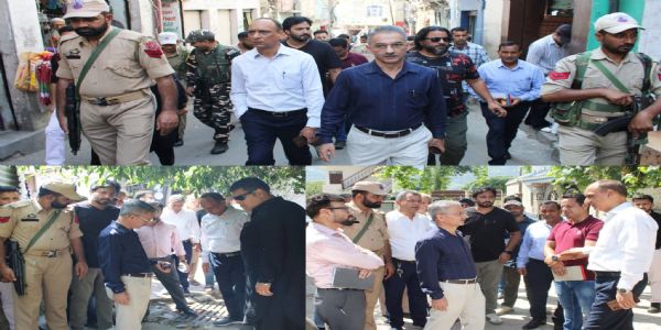 ڈی سی ڈوڈہ نے عید میلاد النبیؐ اور رکشا بندھن کے پیش نظر بازار کا معائنہ کیا