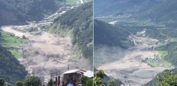 Nepal-China-Border-Flood Nepal-China-Border-Flood