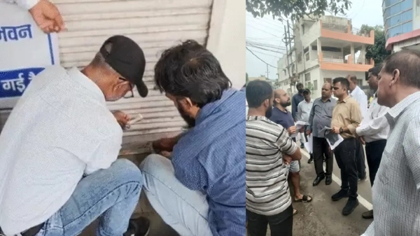بھوپال کے رہائشی علاقوں میں تجارتی سرگرمیوں کے خلاف میونسپل کارپوریشن کی سیلنگ کارروائی، 15 سے زائد دکانیں بند،تاجروں کا ہنگامہ بھوپال کے رہائشی علاقوں میں تجارتی سرگرمیوں کے خلاف میونسپل کارپوریشن کی سیلنگ کارروائی، 15 سے زائد دکانیں بند،تاجروں کا ہنگامہ