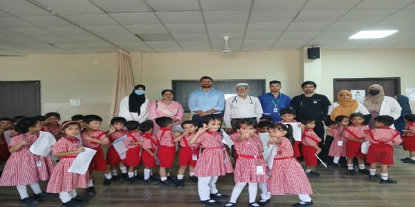 الشفاء ہاسپٹل کا مفت ہیلتھ چیک اپ کیمپ، 846 طلبہ کی طبی جانچ کی گئی
