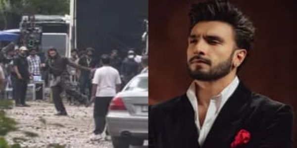 شوٹنگ سیٹ پر نظر آئے رنویر سنگھ، ’پرلے‘ سے سامنے آیا پہلا لک