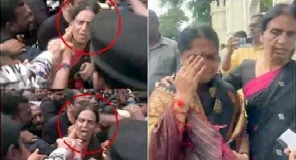 تلنگانہ میں اسمبلی کے باہر خاتون ارکان اسمبلی کے خلاف تذلیل آمیز رویہ تلنگانہ میں اسمبلی کے باہر خاتون ارکان اسمبلی کے خلاف تذلیل آمیز رویہ